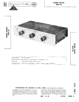 Fisher MPX-10 - Service Manual